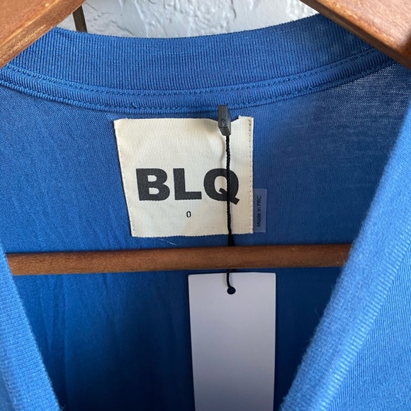 BLQ BASIQ Tee Maxi Dress in Dark Denim XS Small - Picture 4 of 5